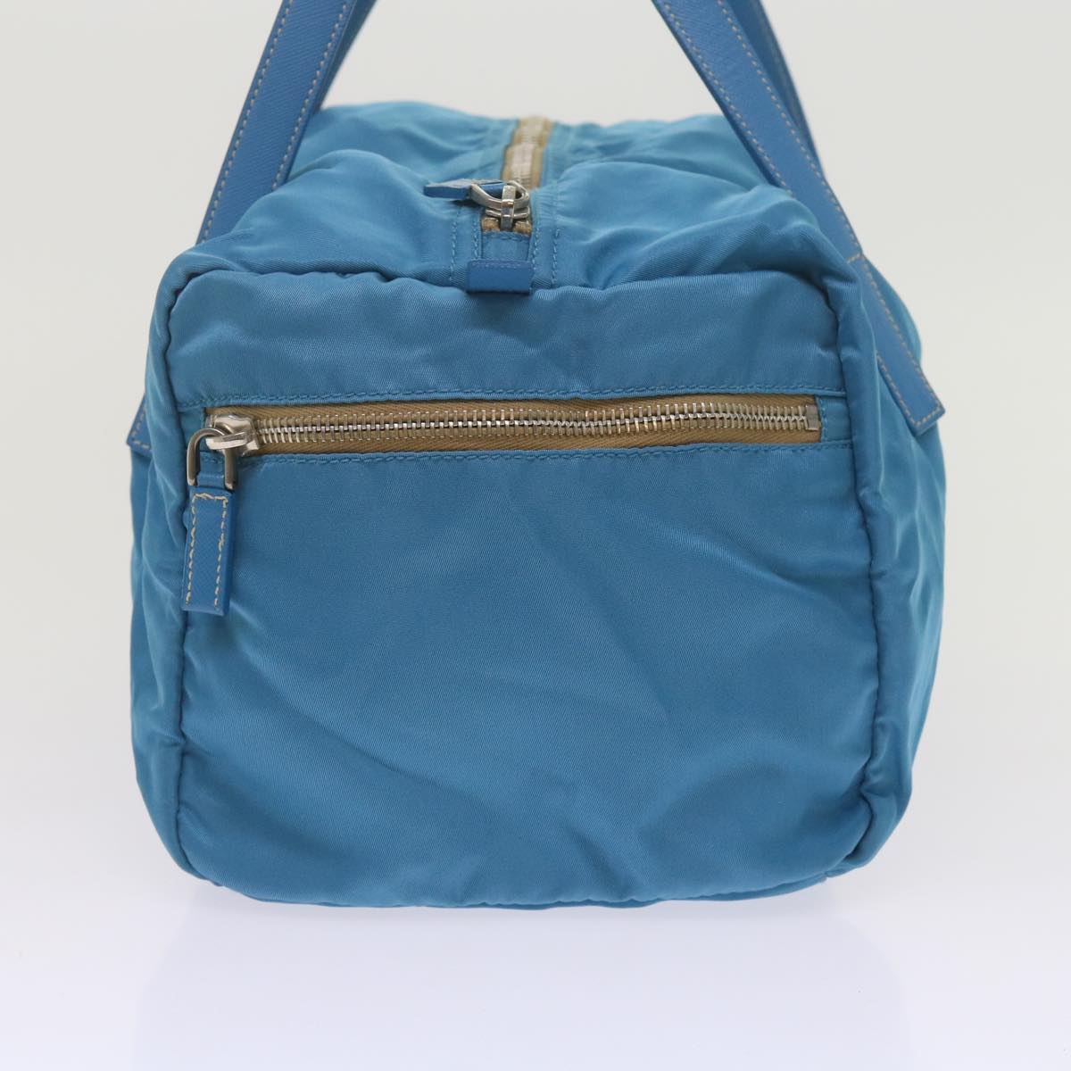 PRADA Hand Bag Nylon Blue Auth 61706