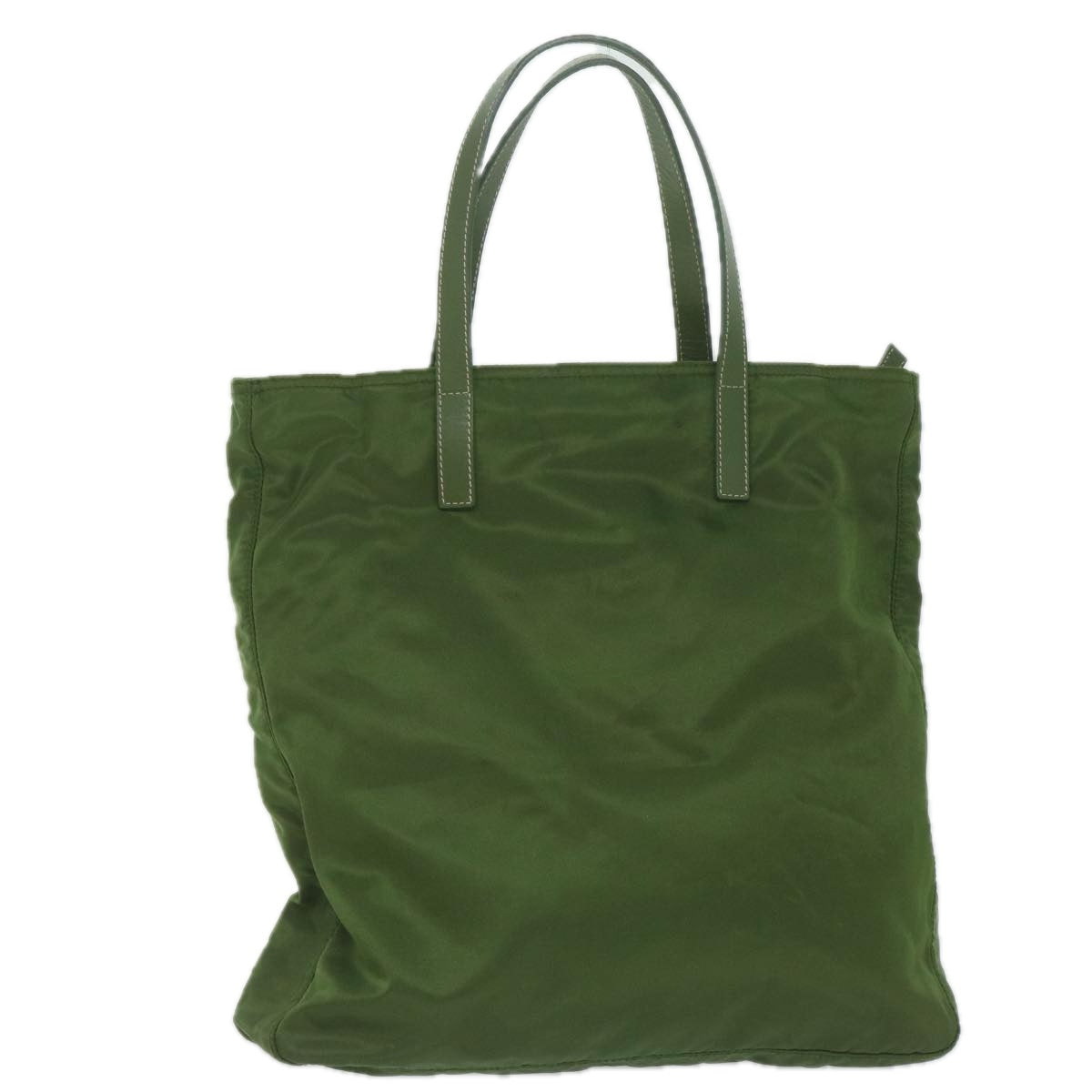 PRADA Tote Bag Nylon Green Auth 61709 - 0