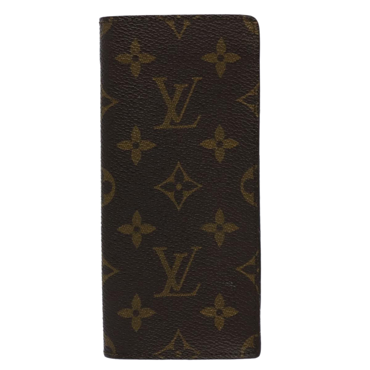 LOUIS VUITTON Monogram Etui Lunettes Simple Glasses Case M62962 LV Auth 61714