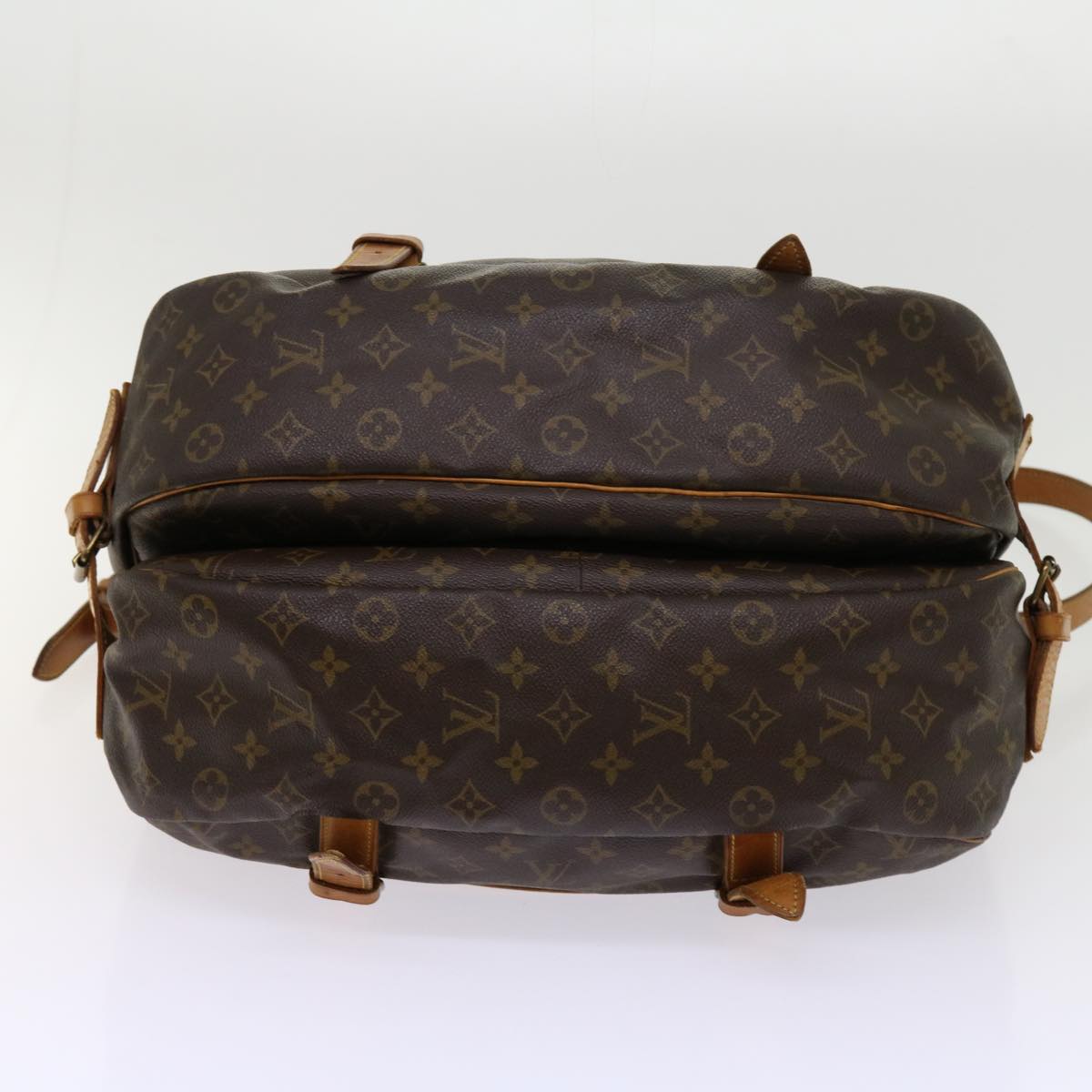 LOUIS VUITTON Monogram Saumur 43 Shoulder Bag M42252 LV Auth 61721