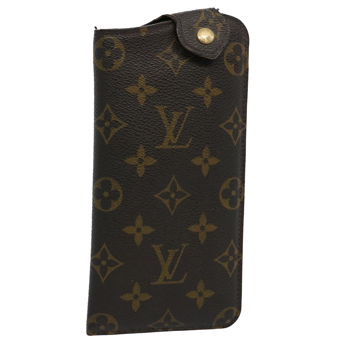 LOUIS VUITTON Monogram Etui Lunette MM Glasses Case M66544 LV Auth 61748