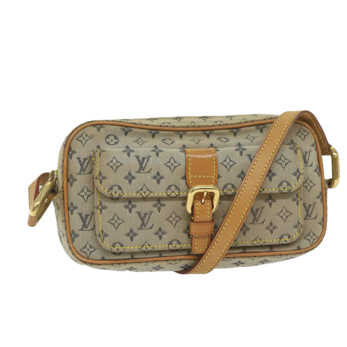 LOUIS VUITTON Monogram Mini Juliet MM Shoulder Bag Blue M92004 LV Auth 61753