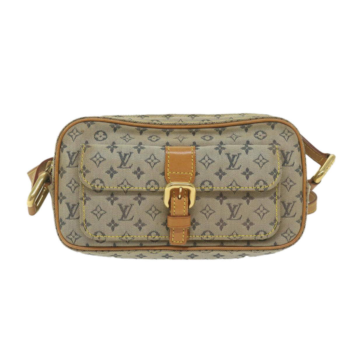 LOUIS VUITTON Monogram Mini Juliet MM Shoulder Bag Blue M92004 LV Auth 61753