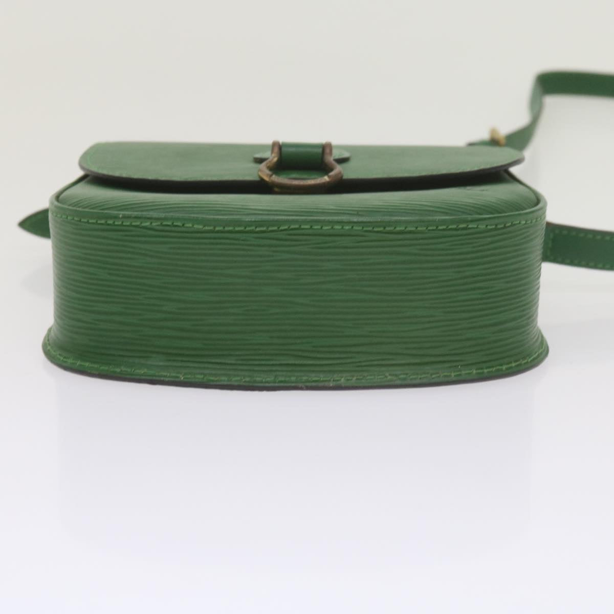 LOUIS VUITTON Epi Saint Cloud PM Shoulder Bag Green M52214 LV Auth 61764