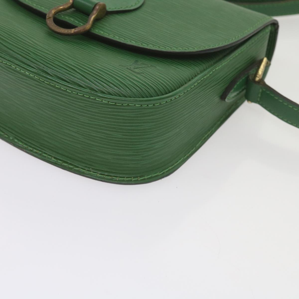 LOUIS VUITTON Epi Saint Cloud PM Shoulder Bag Green M52214 LV Auth 61764