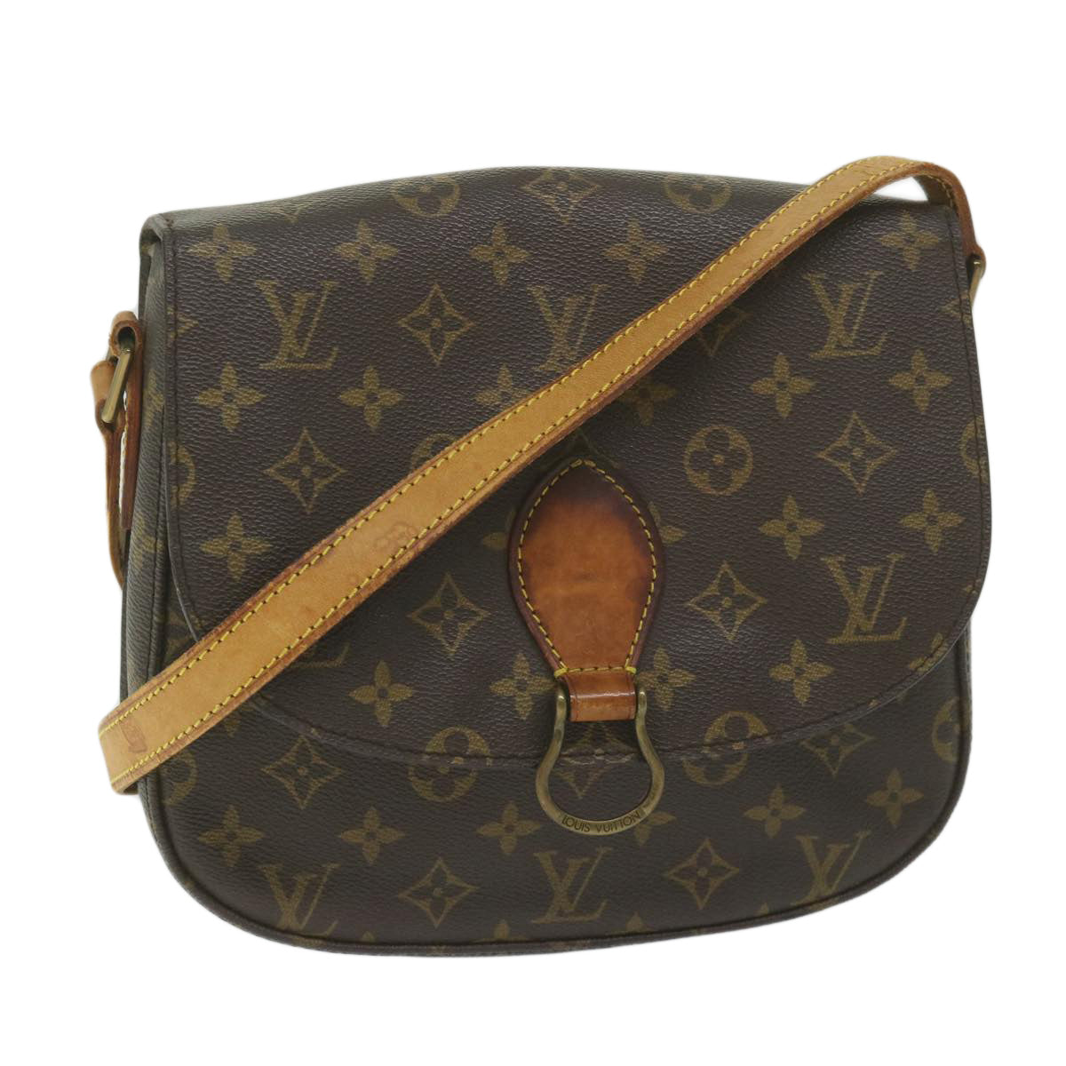 LOUIS VUITTON Monogram Saint Cloud GM Shoulder Bag M51242 LV Auth 61765