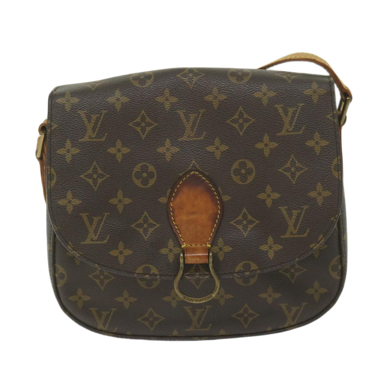 LOUIS VUITTON Monogram Saint Cloud GM Shoulder Bag M51242 LV Auth 61765