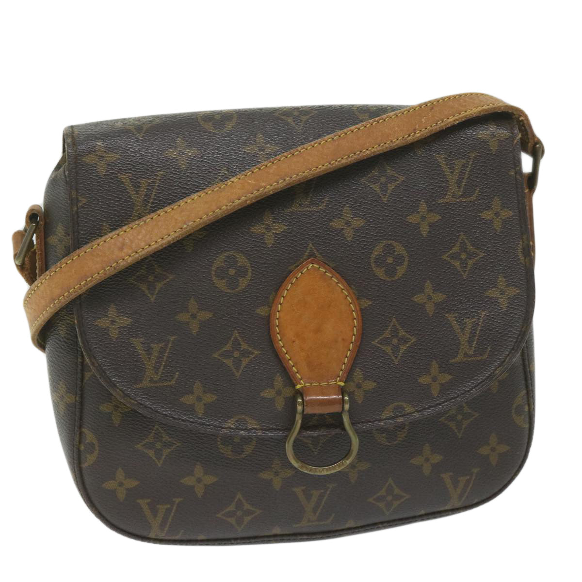 LOUIS VUITTON Monogram Saint Cloud GM Shoulder Bag M51242 LV Auth 61767