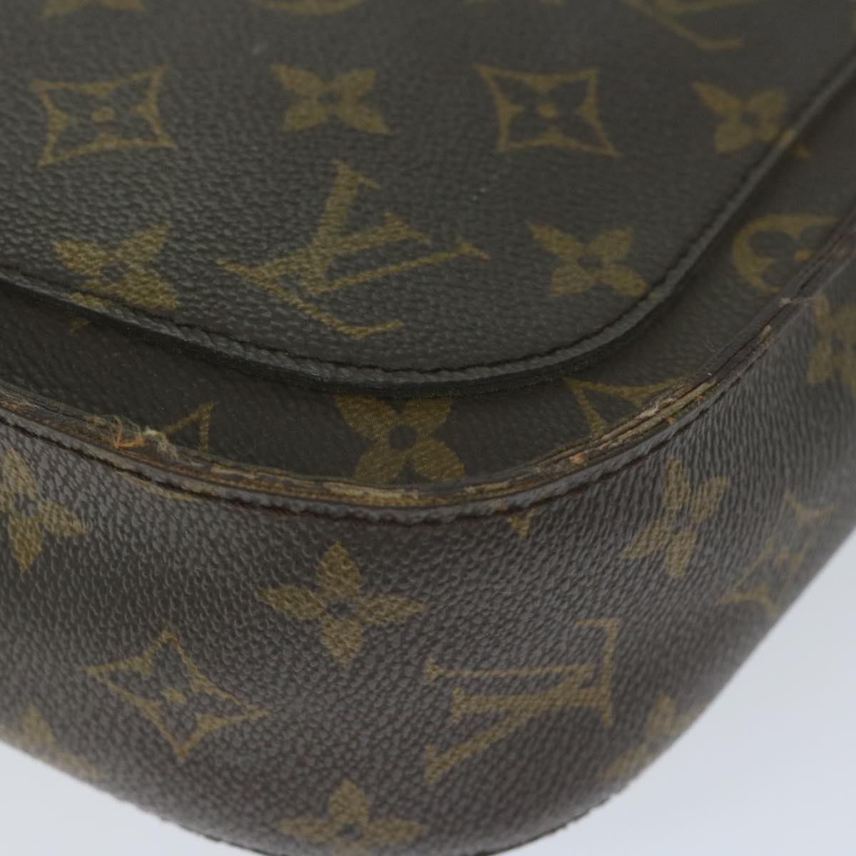 LOUIS VUITTON Monogram Saint Cloud GM Shoulder Bag M51242 LV Auth 61767