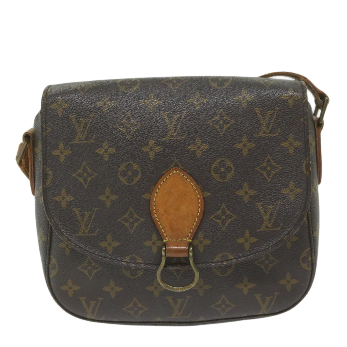 LOUIS VUITTON Monogram Saint Cloud GM Shoulder Bag M51242 LV Auth 61767