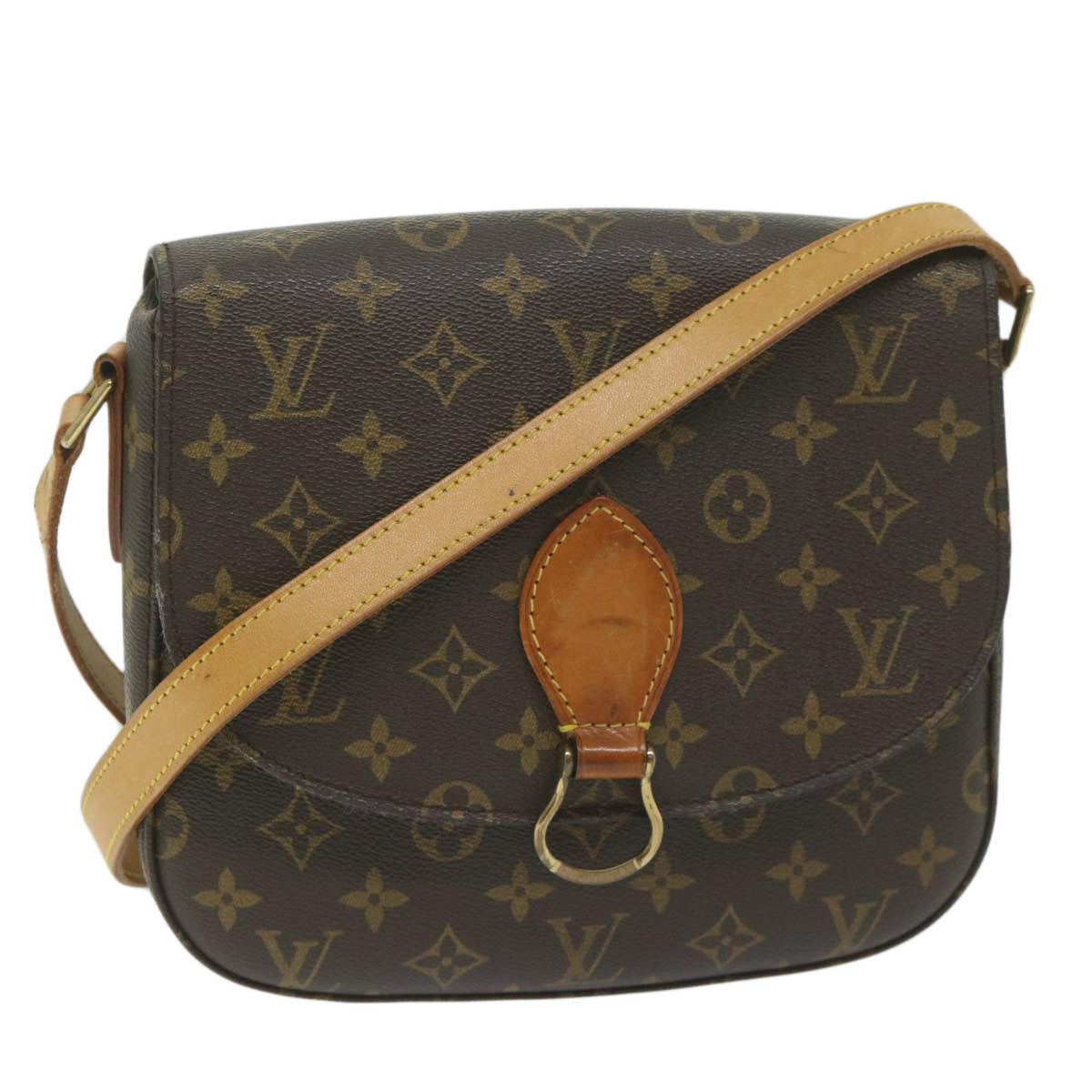 LOUIS VUITTON Monogram Saint Cloud GM Shoulder Bag M51242 LV Auth 61770