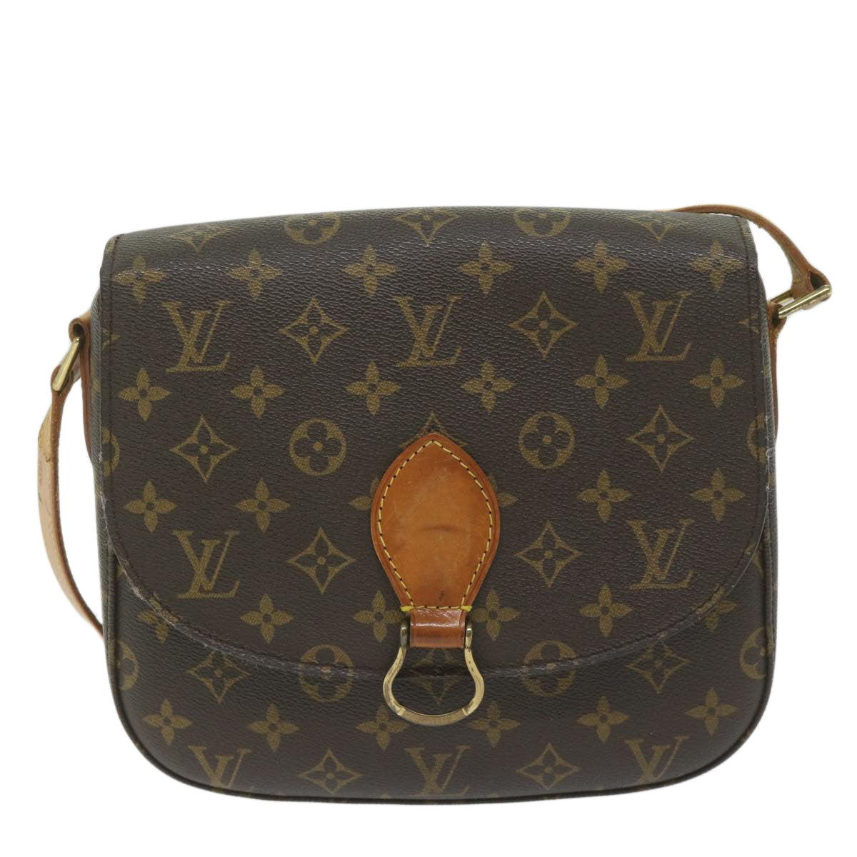 LOUIS VUITTON Monogram Saint Cloud GM Shoulder Bag M51242 LV Auth 61770