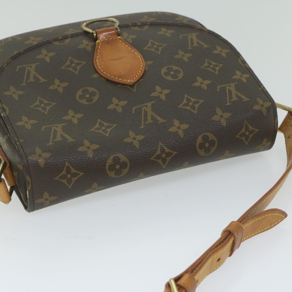 LOUIS VUITTON Monogram Saint Cloud GM Shoulder Bag M51242 LV Auth 61770