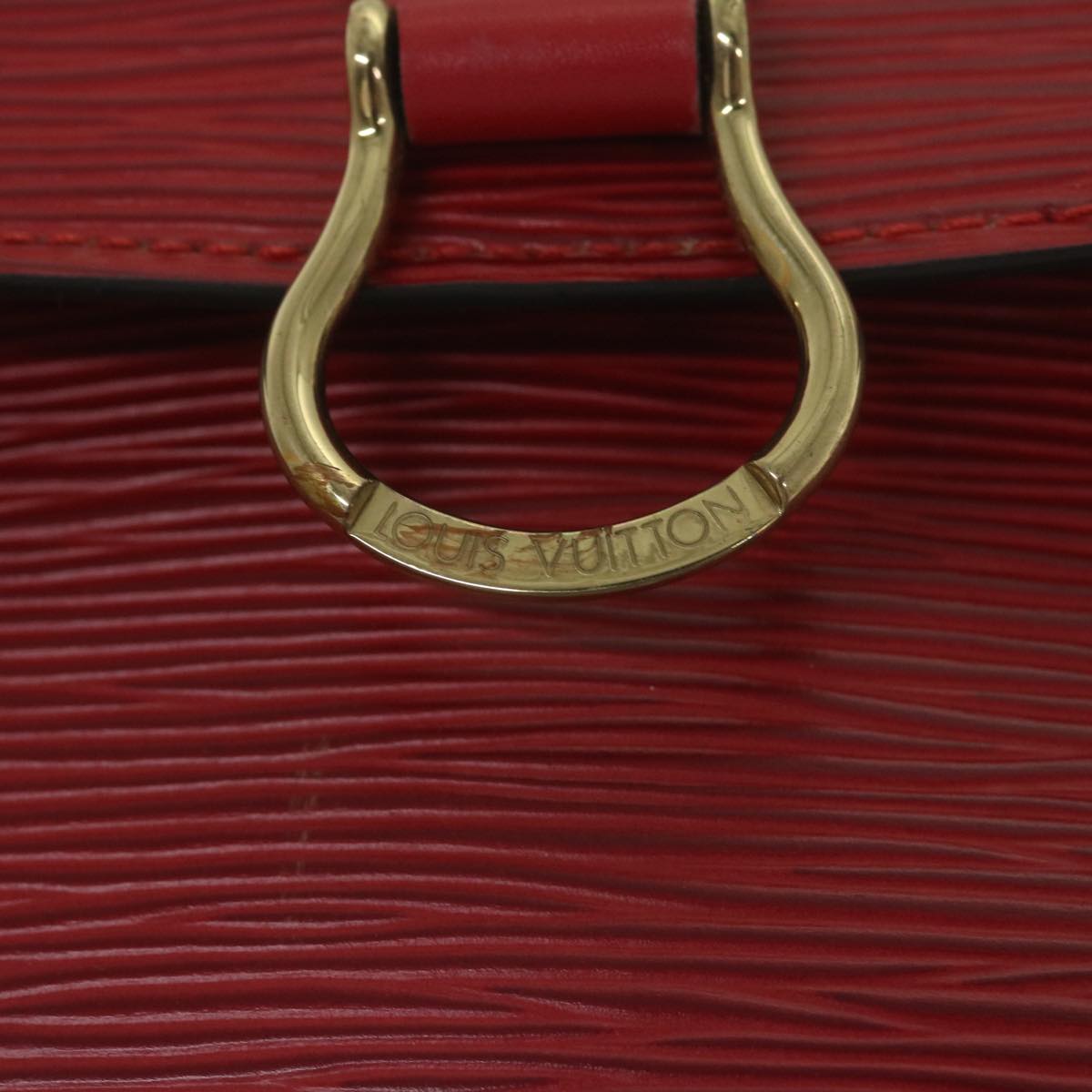 LOUIS VUITTON Epi Saint Cloud GM Shoulder Bag Red M52197 LV Auth 61772