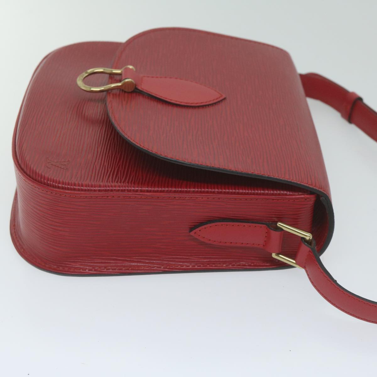 LOUIS VUITTON Epi Saint Cloud GM Shoulder Bag Red M52197 LV Auth 61772