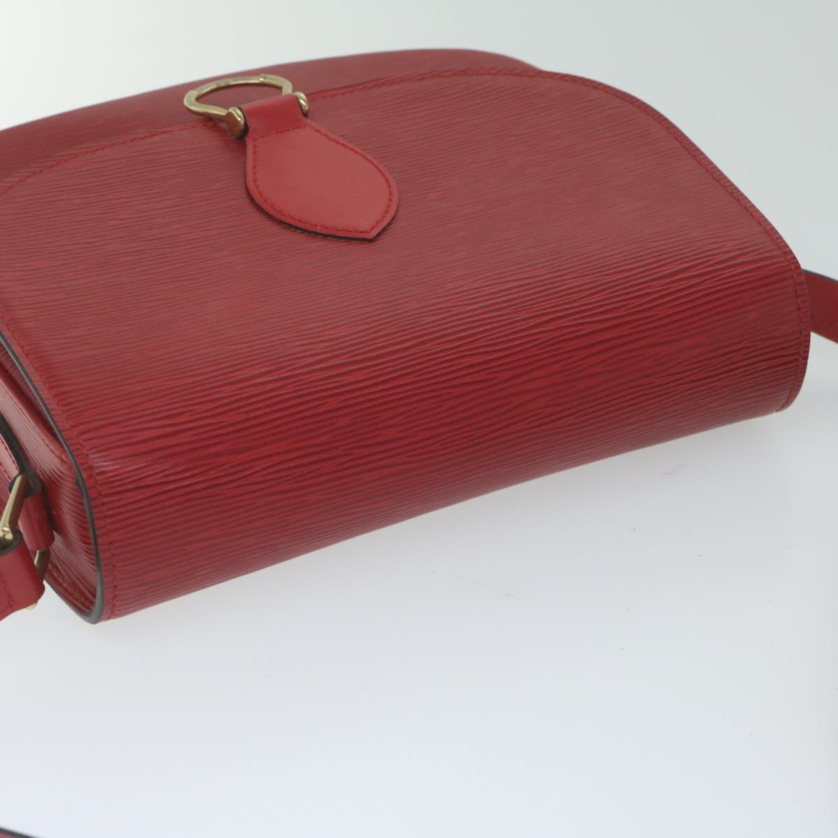 LOUIS VUITTON Epi Saint Cloud GM Shoulder Bag Red M52197 LV Auth 61772