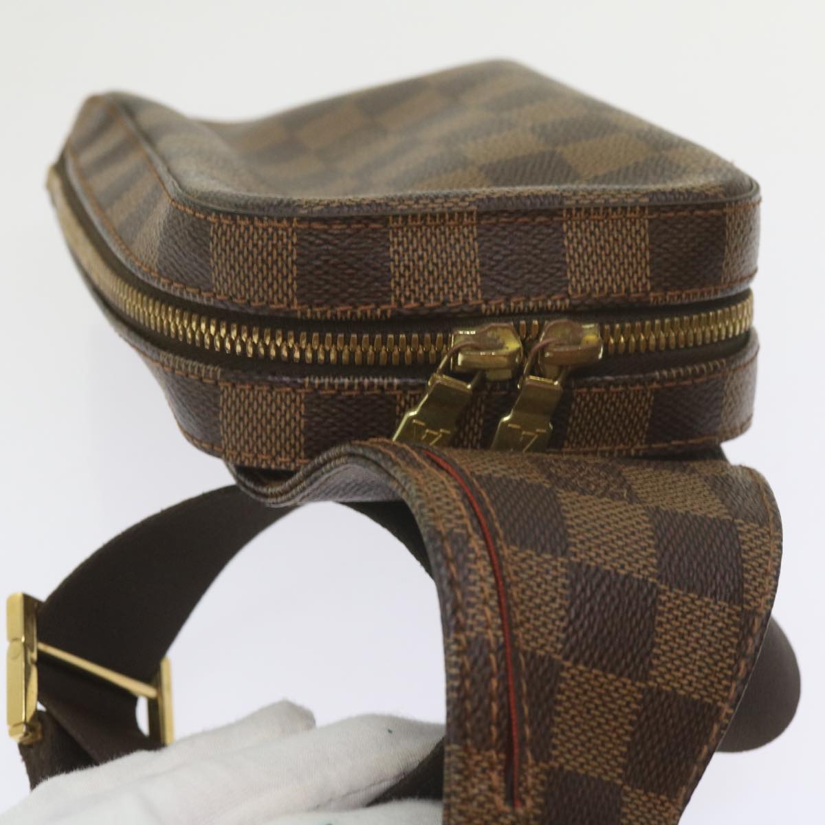 LOUIS VUITTON Damier Ebene Geronimos Shoulder Bag N51994 LV Auth 61779