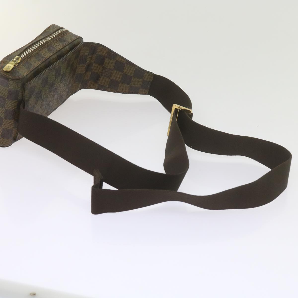 LOUIS VUITTON Damier Ebene Geronimos Shoulder Bag N51994 LV Auth 61781