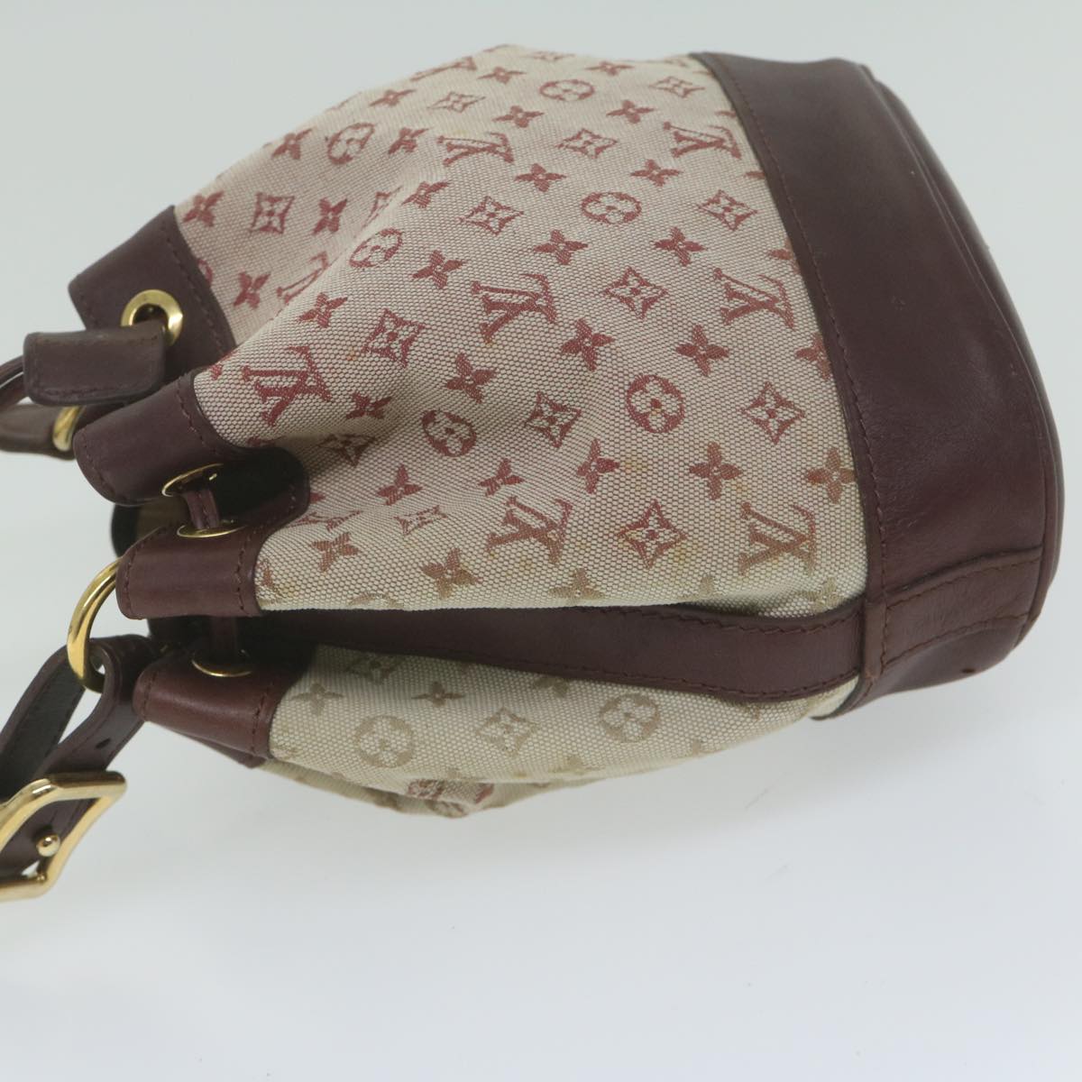 LOUIS VUITTON Monogram Mini Noelie Shoulder Bag Red M92686 LV Auth 61794