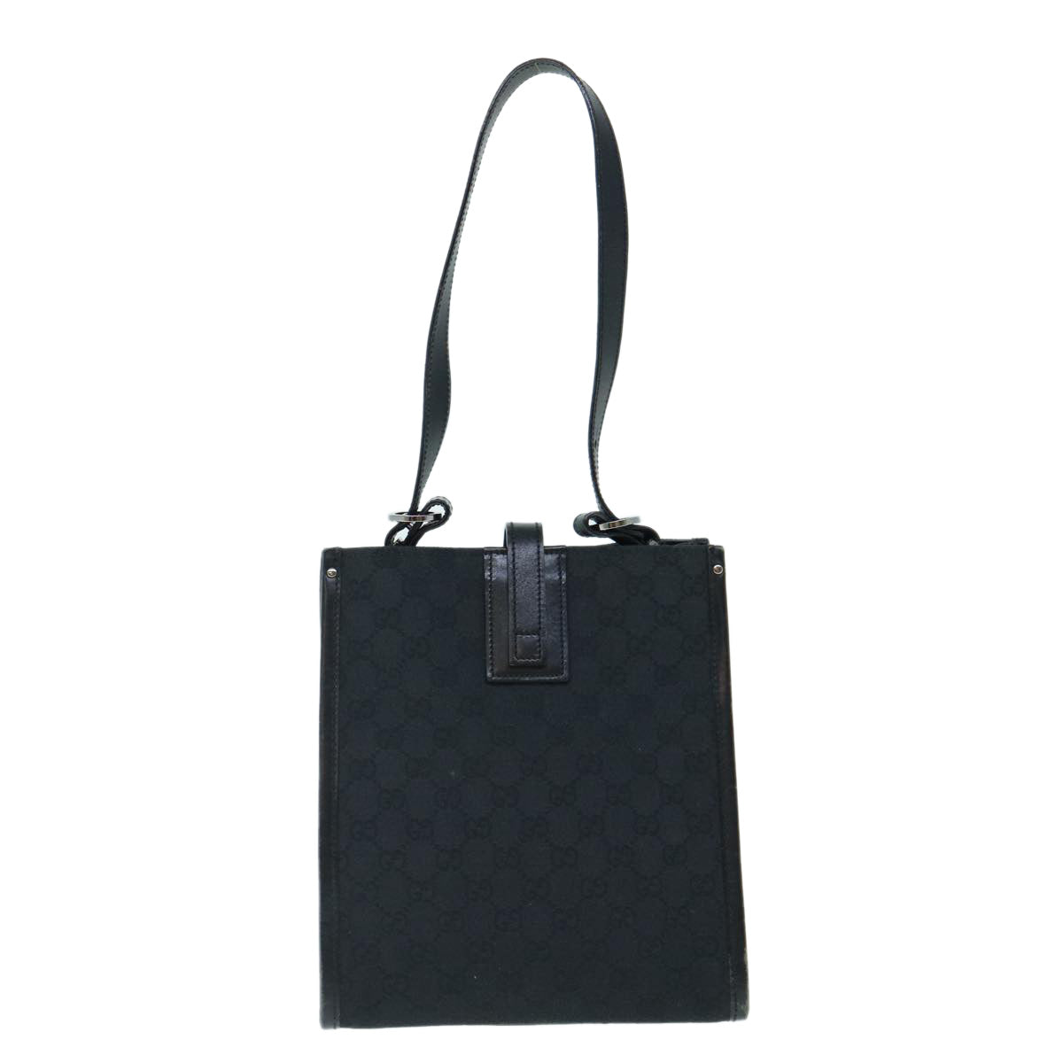 GUCCI GG Canvas Shoulder Bag Black Auth 61801 - 0