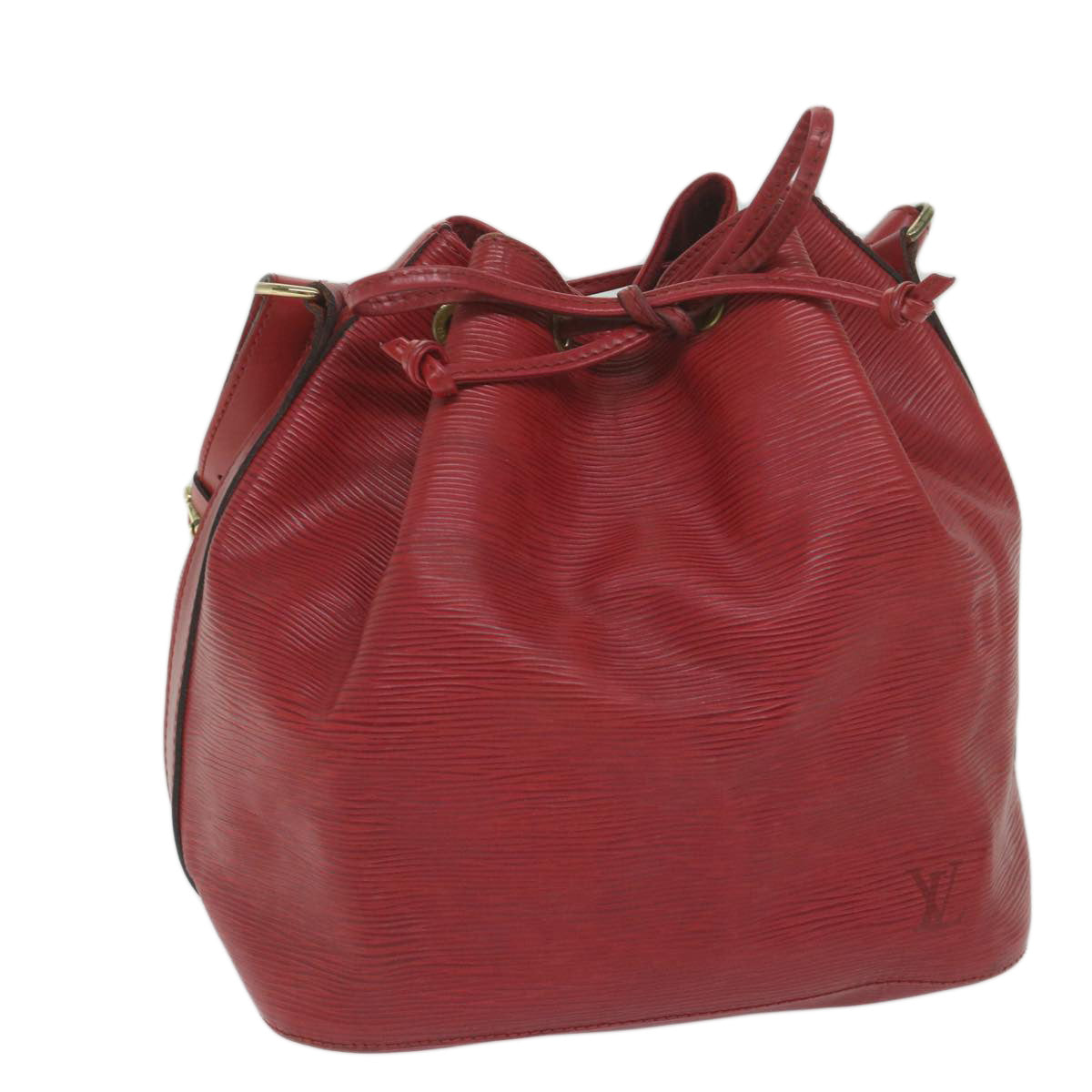 LOUIS VUITTON Epi Petit Noe Shoulder Bag Red M44107 LV Auth 61816