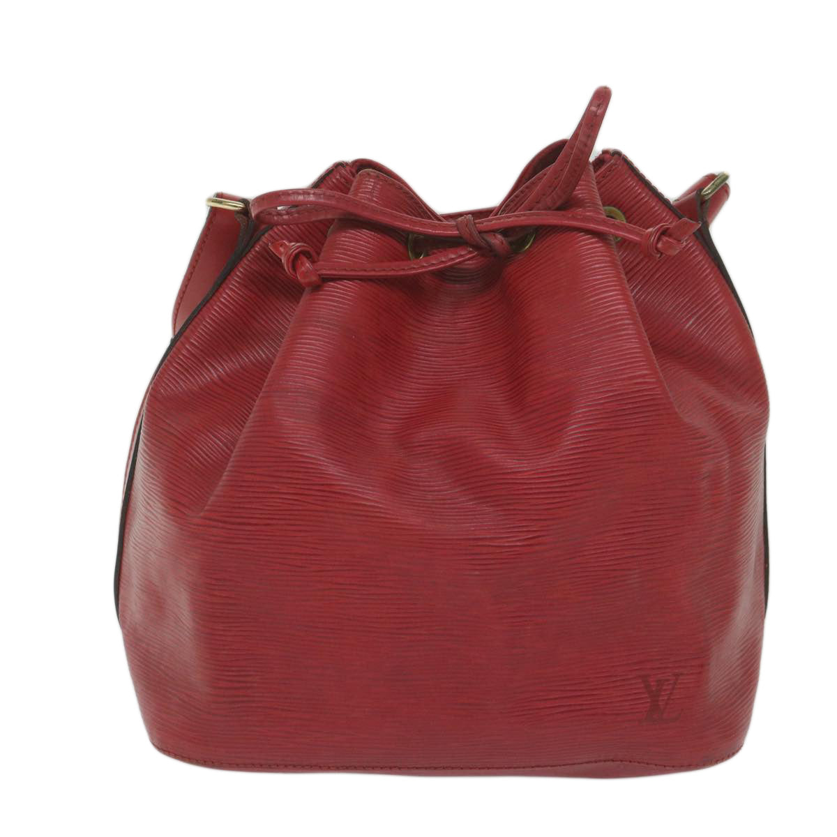 LOUIS VUITTON Epi Petit Noe Shoulder Bag Red M44107 LV Auth 61816