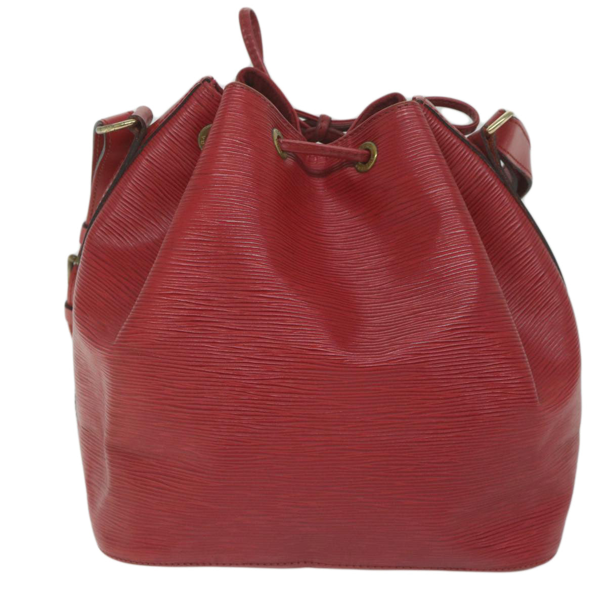 LOUIS VUITTON Epi Petit Noe Shoulder Bag Red M44107 LV Auth 61816