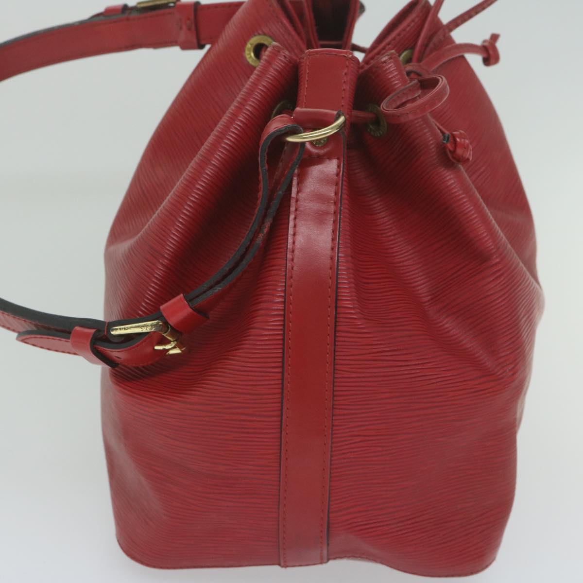 LOUIS VUITTON Epi Petit Noe Shoulder Bag Red M44107 LV Auth 61816