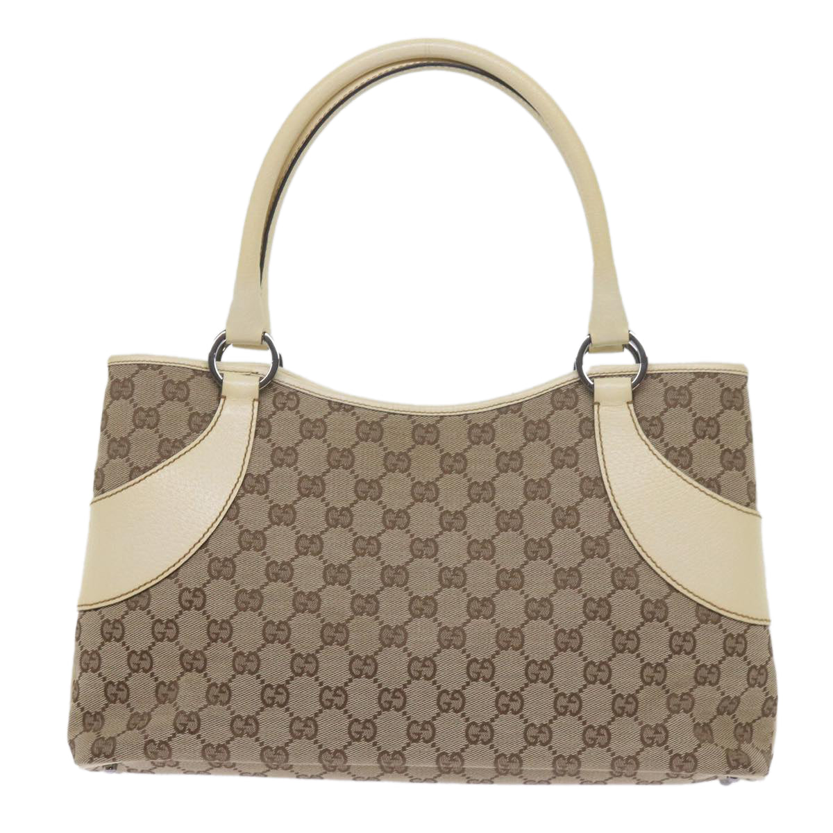 GUCCI GG Canvas Tote Bag Beige 113015 Auth 61839 - 0