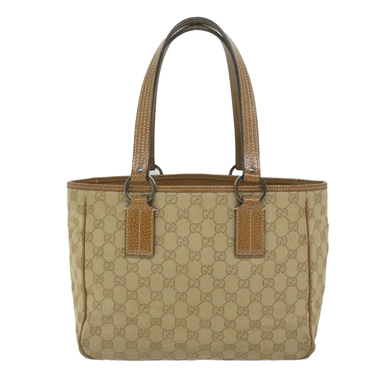 GUCCI GG Canvas Tote Bag Beige 113019 Auth 61850 - 0