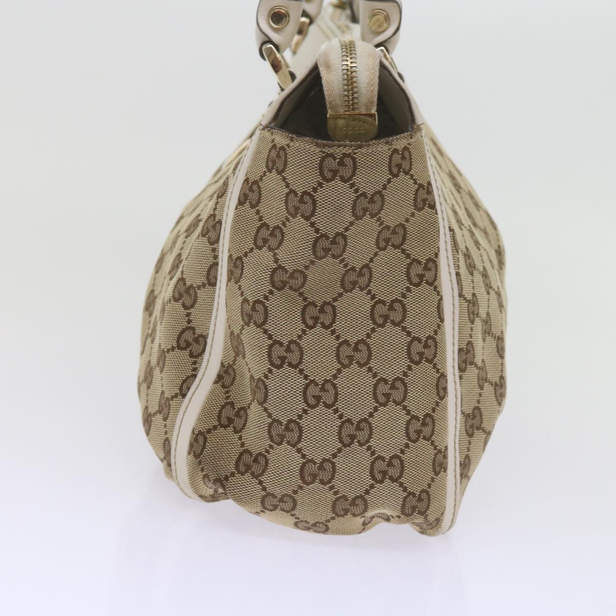 GUCCI GG Canvas Tote Bag Beige 189831 Auth 61851