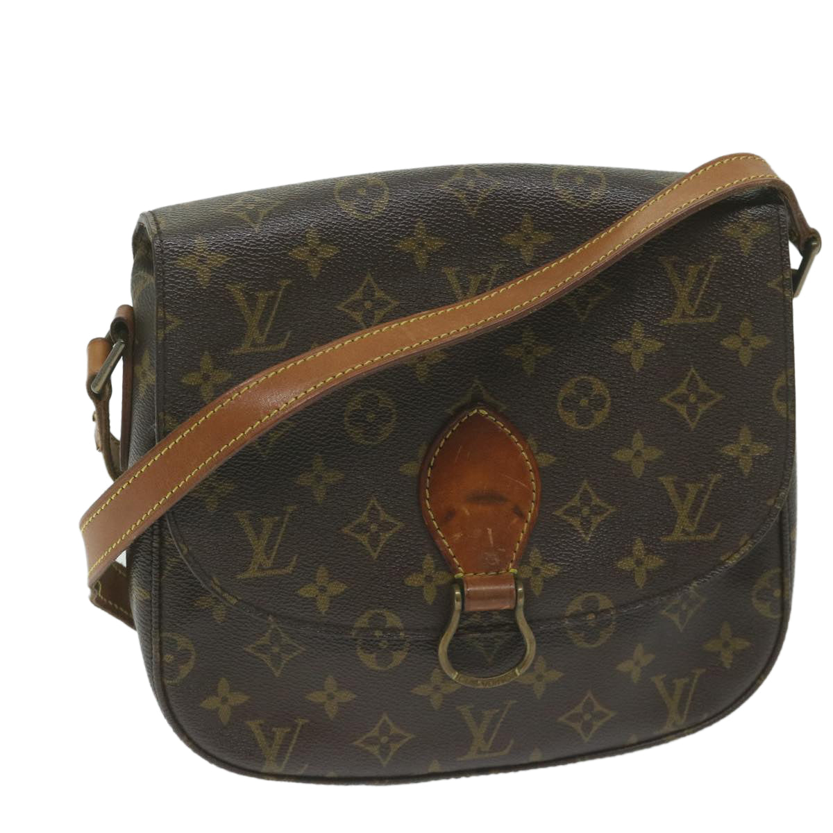 LOUIS VUITTON Monogram Saint Cloud GM Shoulder Bag M51242 LV Auth 61864