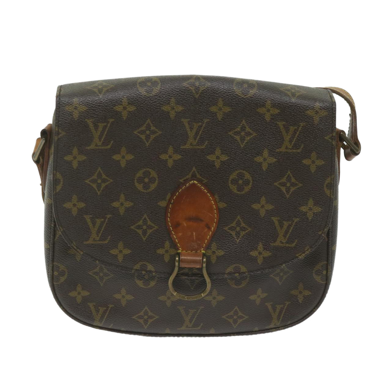 LOUIS VUITTON Monogram Saint Cloud GM Shoulder Bag M51242 LV Auth 61864