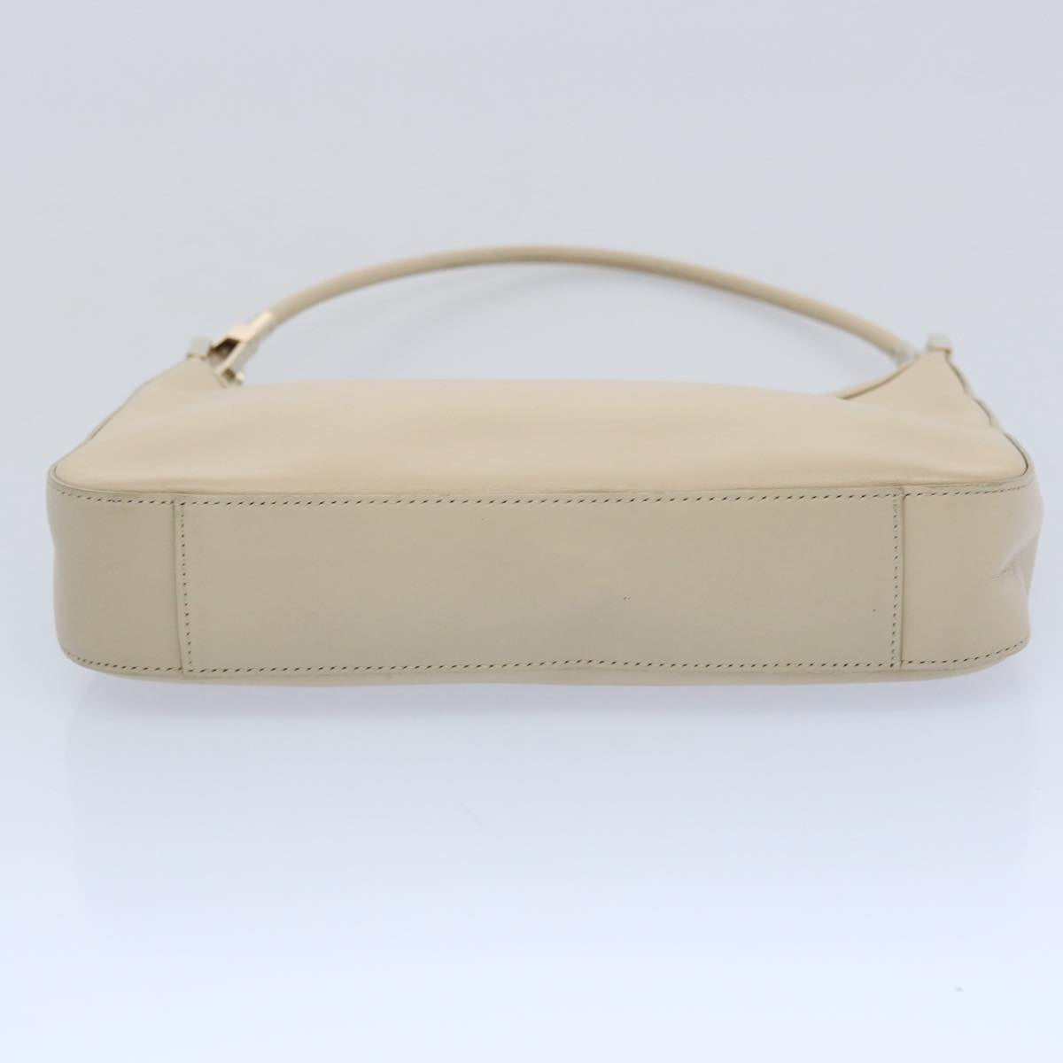 GUCCI Shoulder Bag Leather Outlet Cream 001 3812 Auth 61936