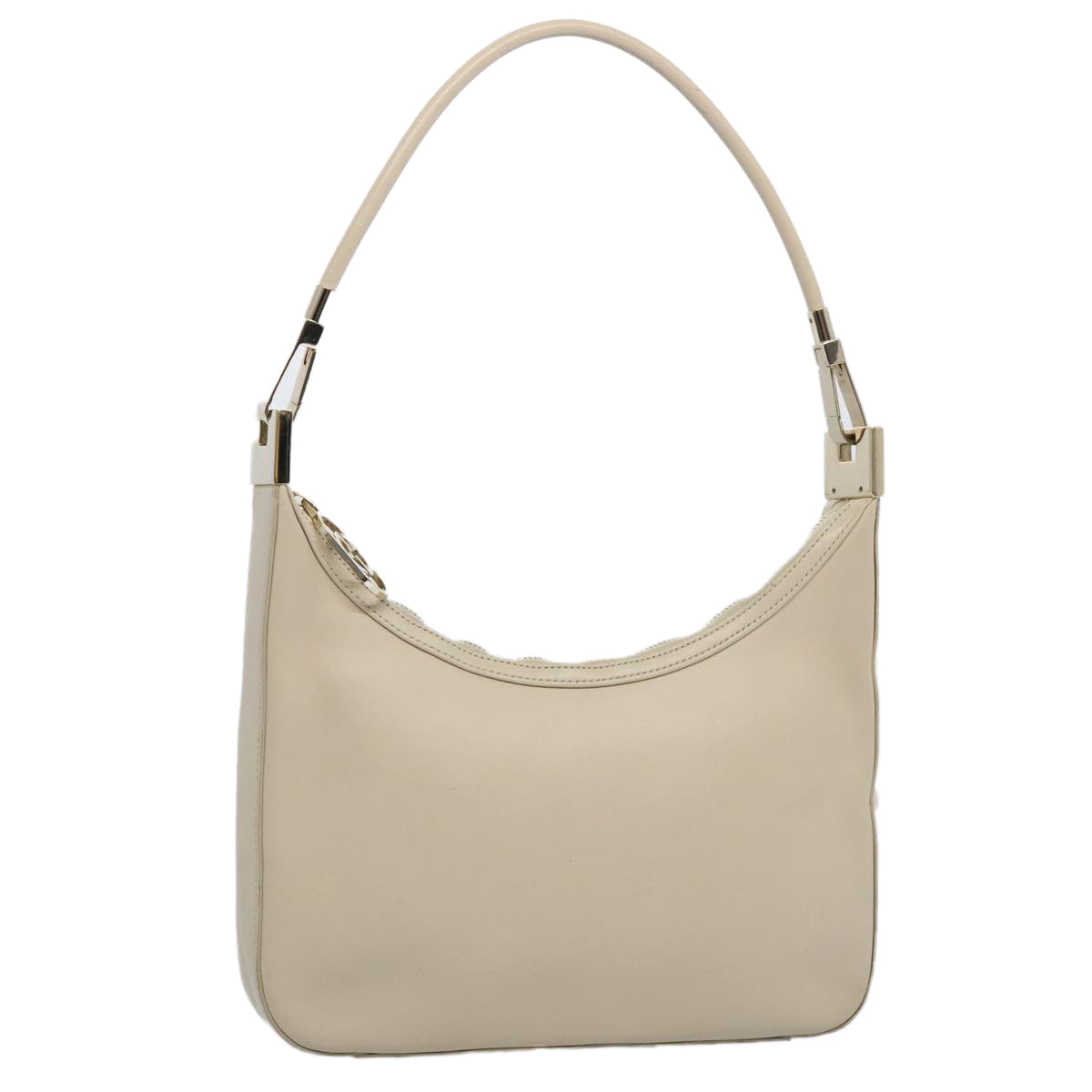 GUCCI Shoulder Bag Leather Outlet Cream 001 3812 Auth 61936