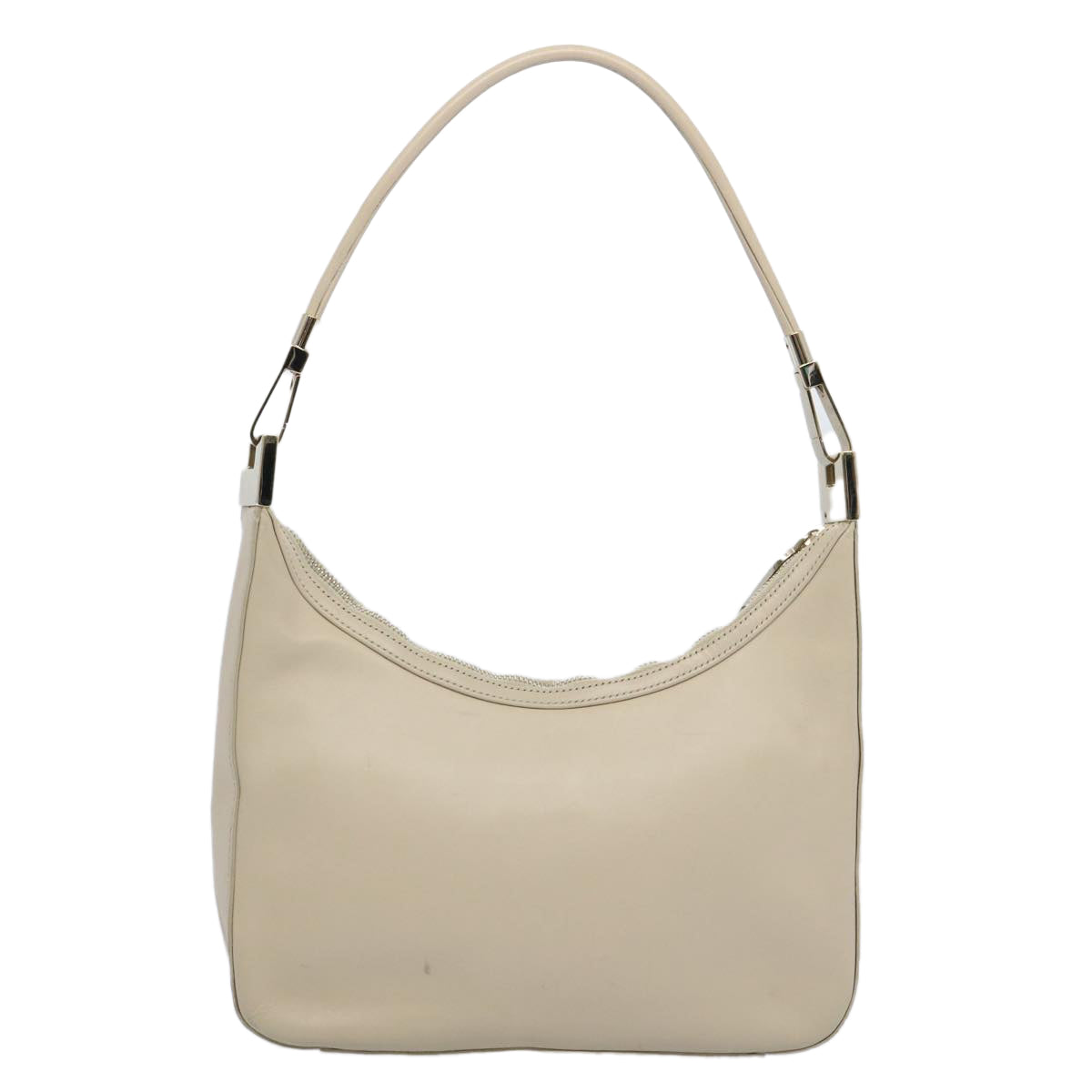 GUCCI Shoulder Bag Leather Outlet Cream 001 3812 Auth 61936