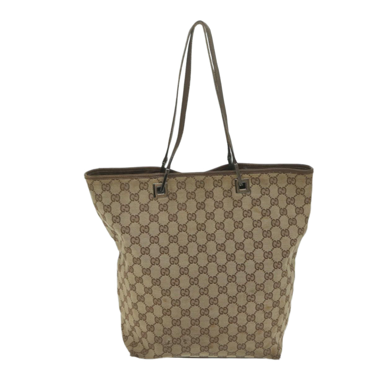 GUCCI GG Canvas Tote Bag Beige 31243 Auth 61956 - 0