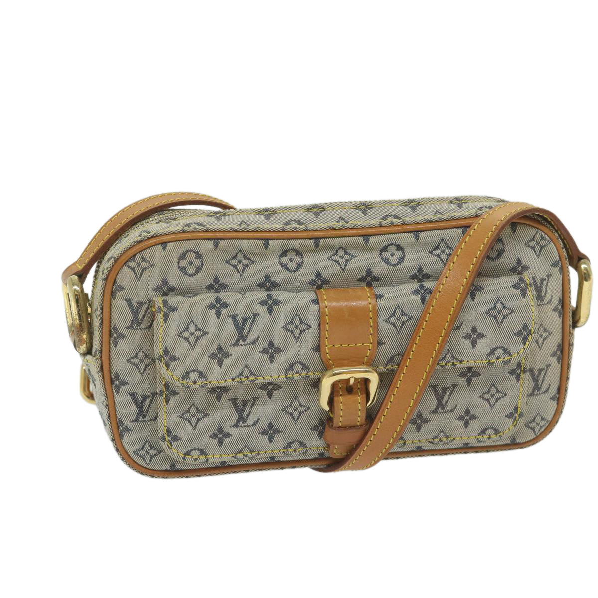 LOUIS VUITTON Monogram Mini Juliet MM Shoulder Bag Blue M92004 LV Auth 61979