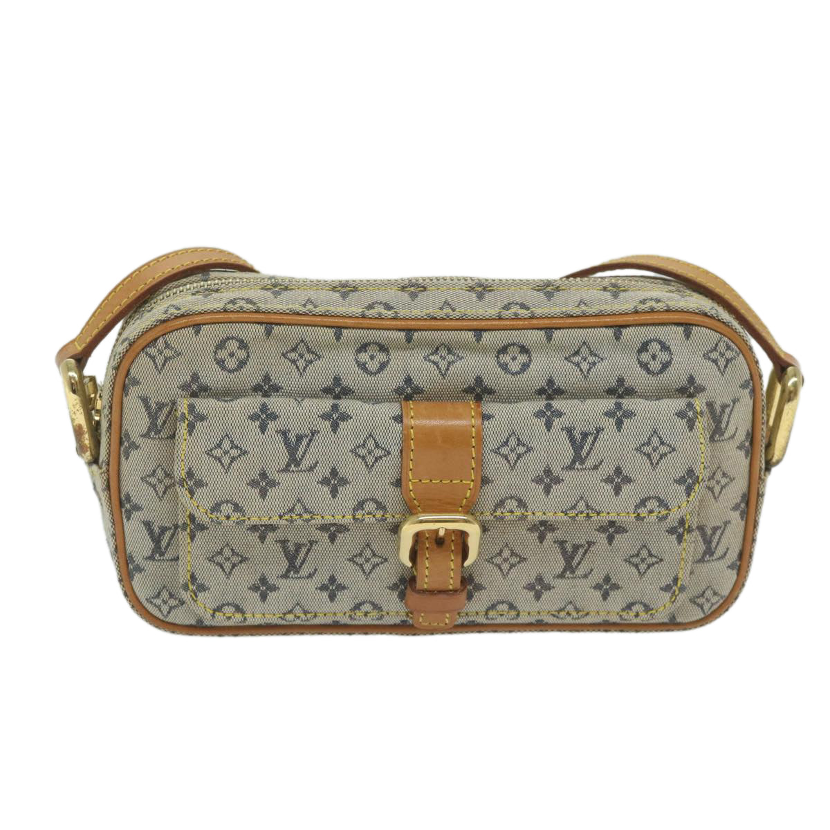 LOUIS VUITTON Monogram Mini Juliet MM Shoulder Bag Blue M92004 LV Auth 61979