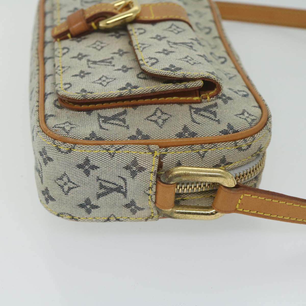 LOUIS VUITTON Monogram Mini Juliet MM Shoulder Bag Blue M92004 LV Auth 61979