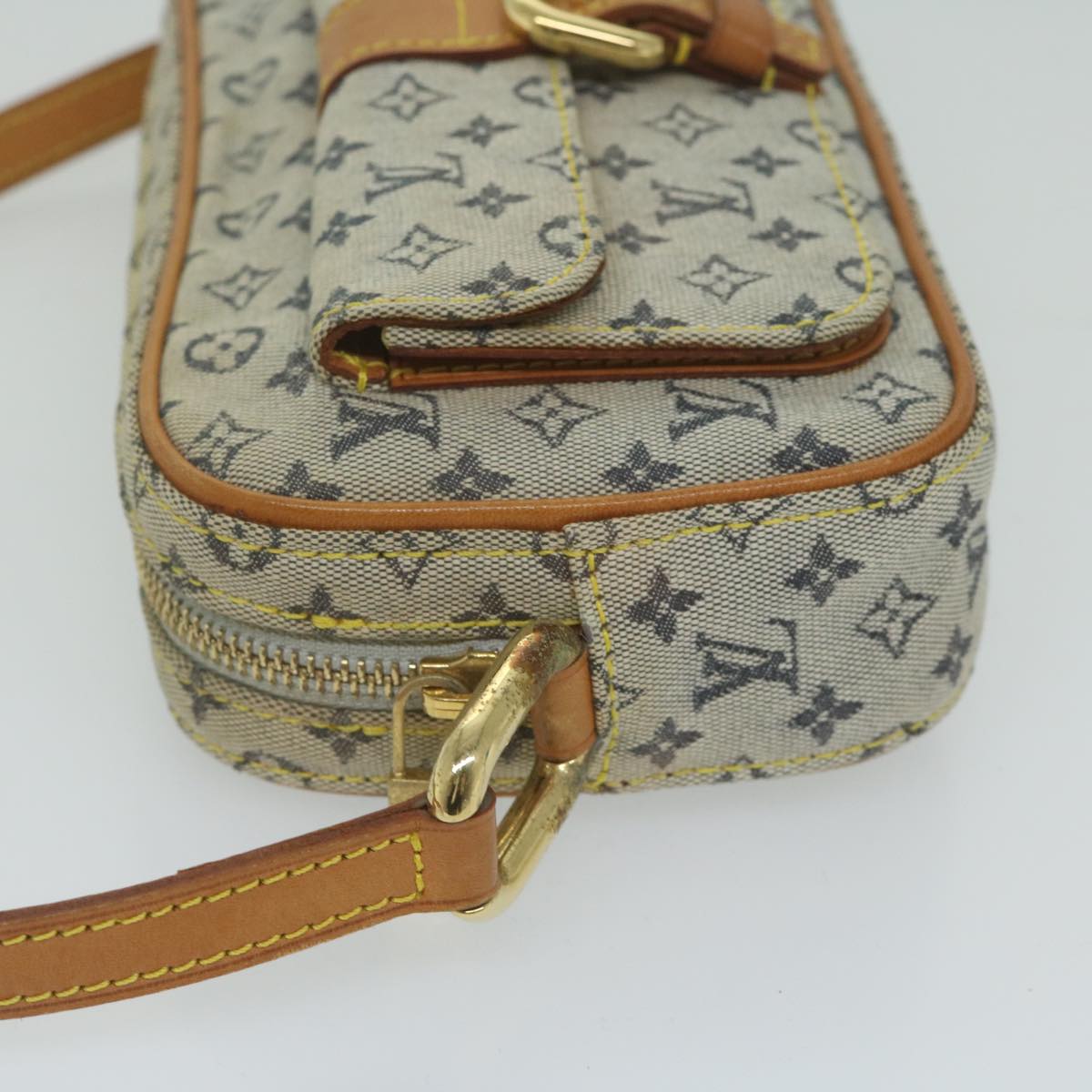 LOUIS VUITTON Monogram Mini Juliet MM Shoulder Bag Blue M92004 LV Auth 61979