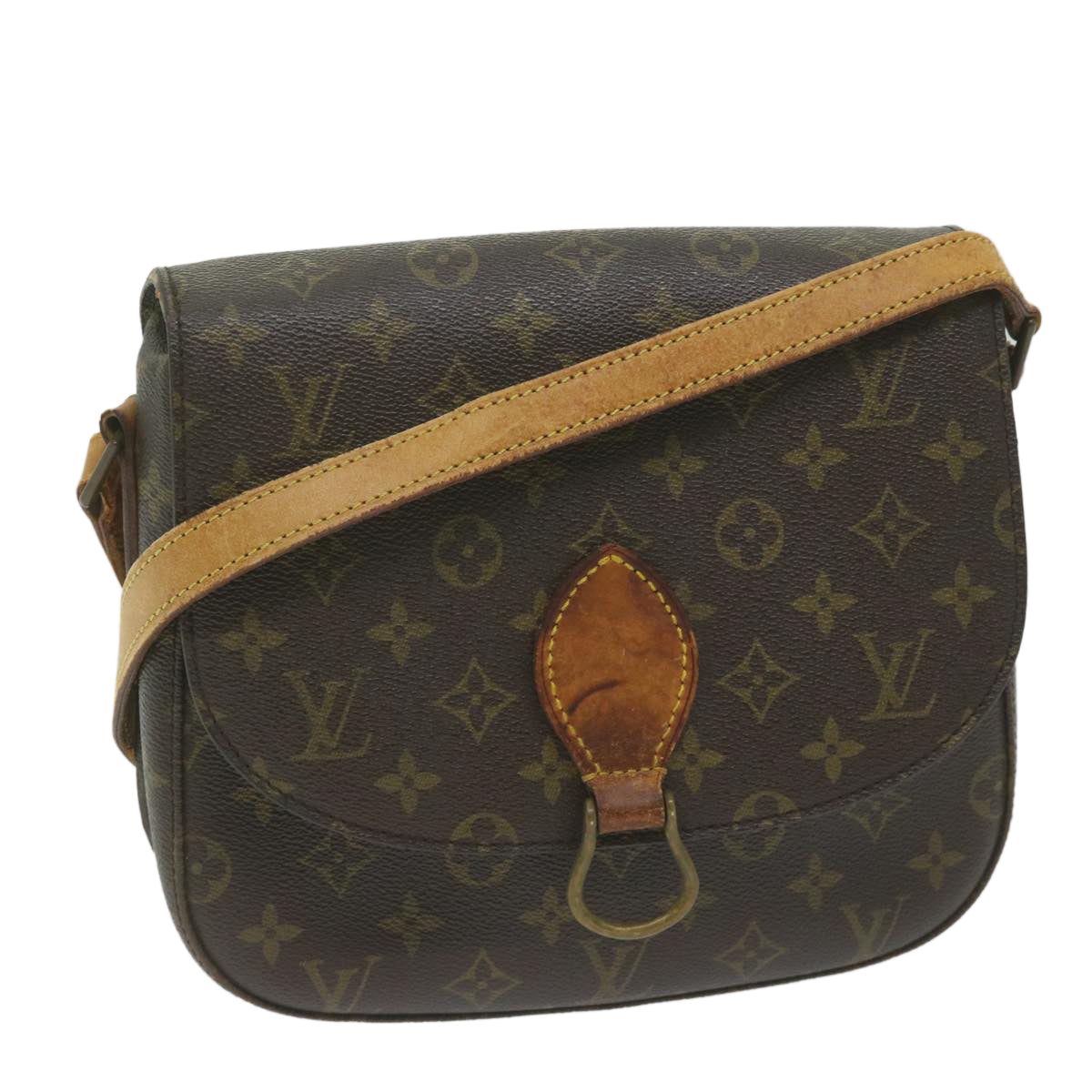 LOUIS VUITTON Monogram Saint Cloud GM Shoulder Bag Vintage M51242 LV Auth 62003