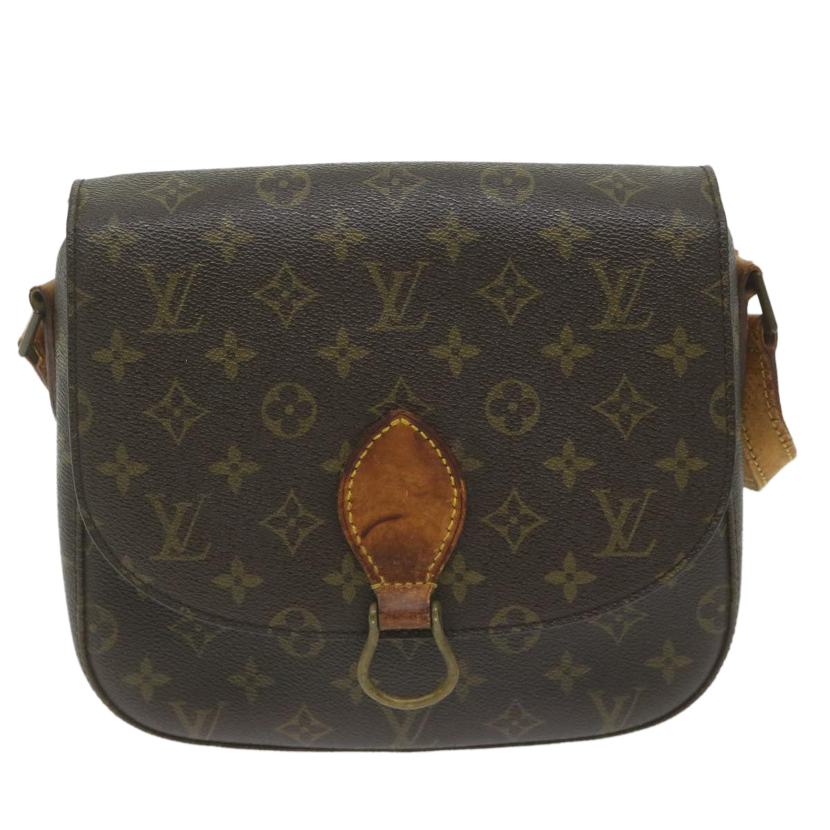 LOUIS VUITTON Monogram Saint Cloud GM Shoulder Bag Vintage M51242 LV Auth 62003