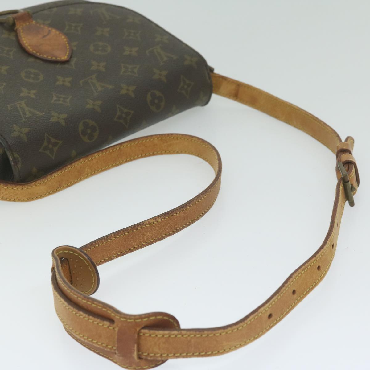 LOUIS VUITTON Monogram Saint Cloud GM Shoulder Bag Vintage M51242 LV Auth 62003