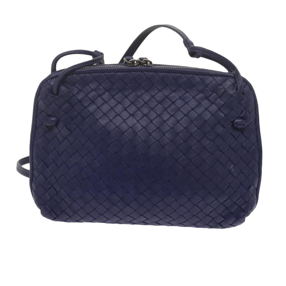 BOTTEGA VENETA INTRECCIATO Shoulder Bag Leather Purple Auth 62024 - 0