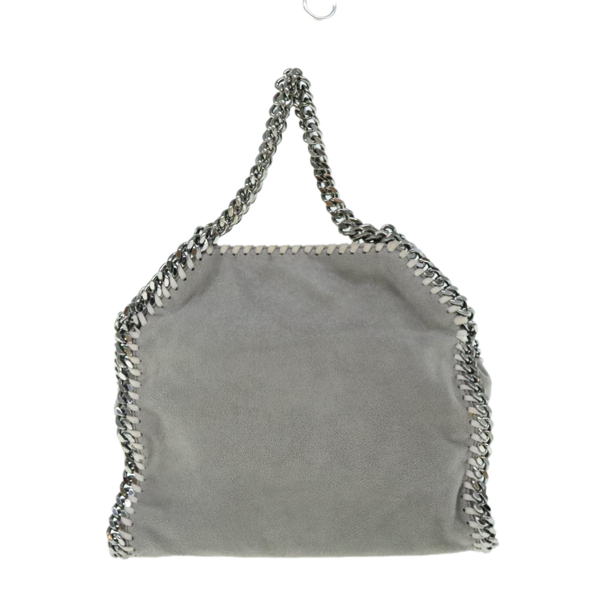 Stella MacCartney Chain Falabella Shoulder Bag Suede Gray Auth 62028