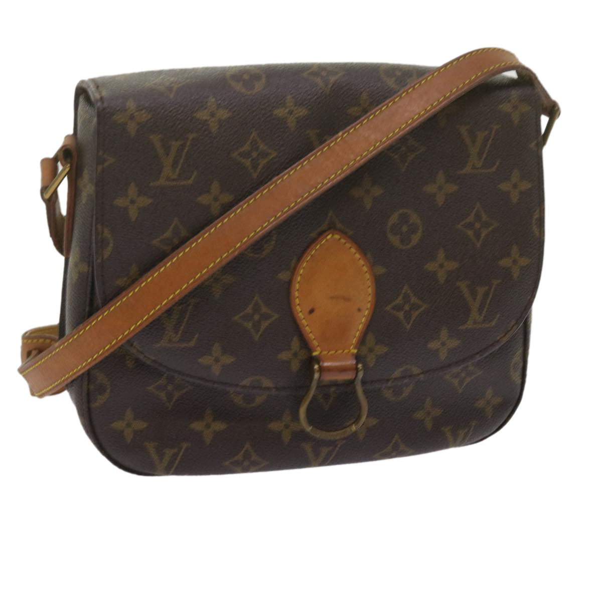 LOUIS VUITTON Monogram Saint Cloud GM Shoulder Bag M51242 LV Auth 62037