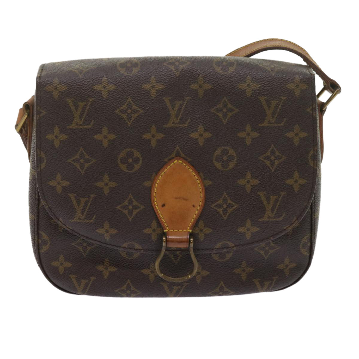 LOUIS VUITTON Monogram Saint Cloud GM Shoulder Bag M51242 LV Auth 62037