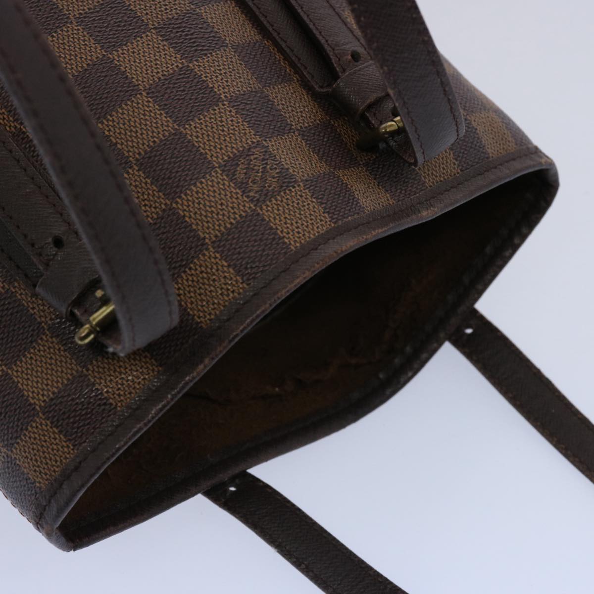 LOUIS VUITTON Damier Ebene Marais Shoulder Bag N42240 LV Auth 62043