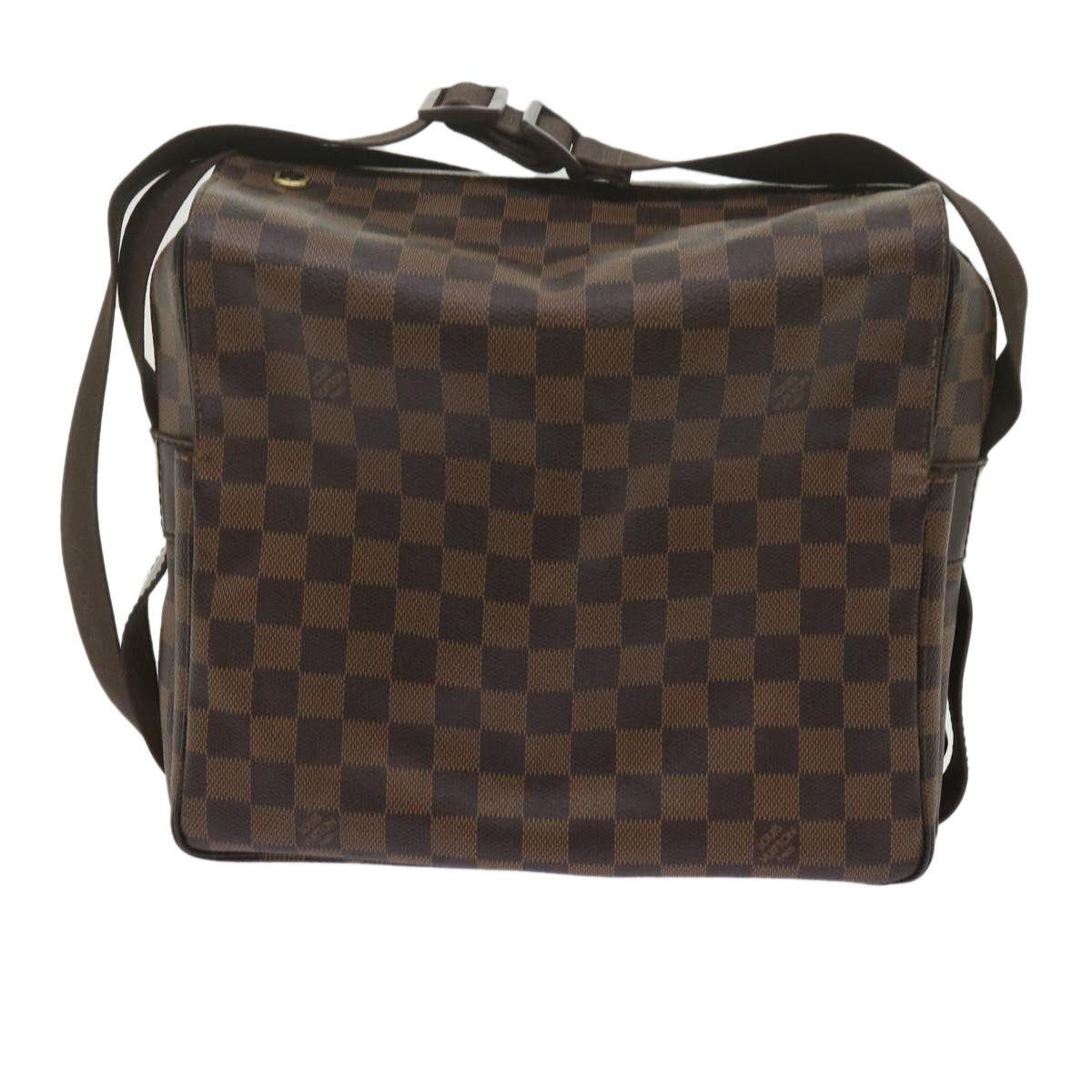 LOUIS VUITTON Damier Ebene Naviglio Shoulder Bag N45255 LV Auth 62052